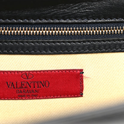 Valentino Garavani Vitello Medium Glam Lock Rockstud Flap Black 10 of 11