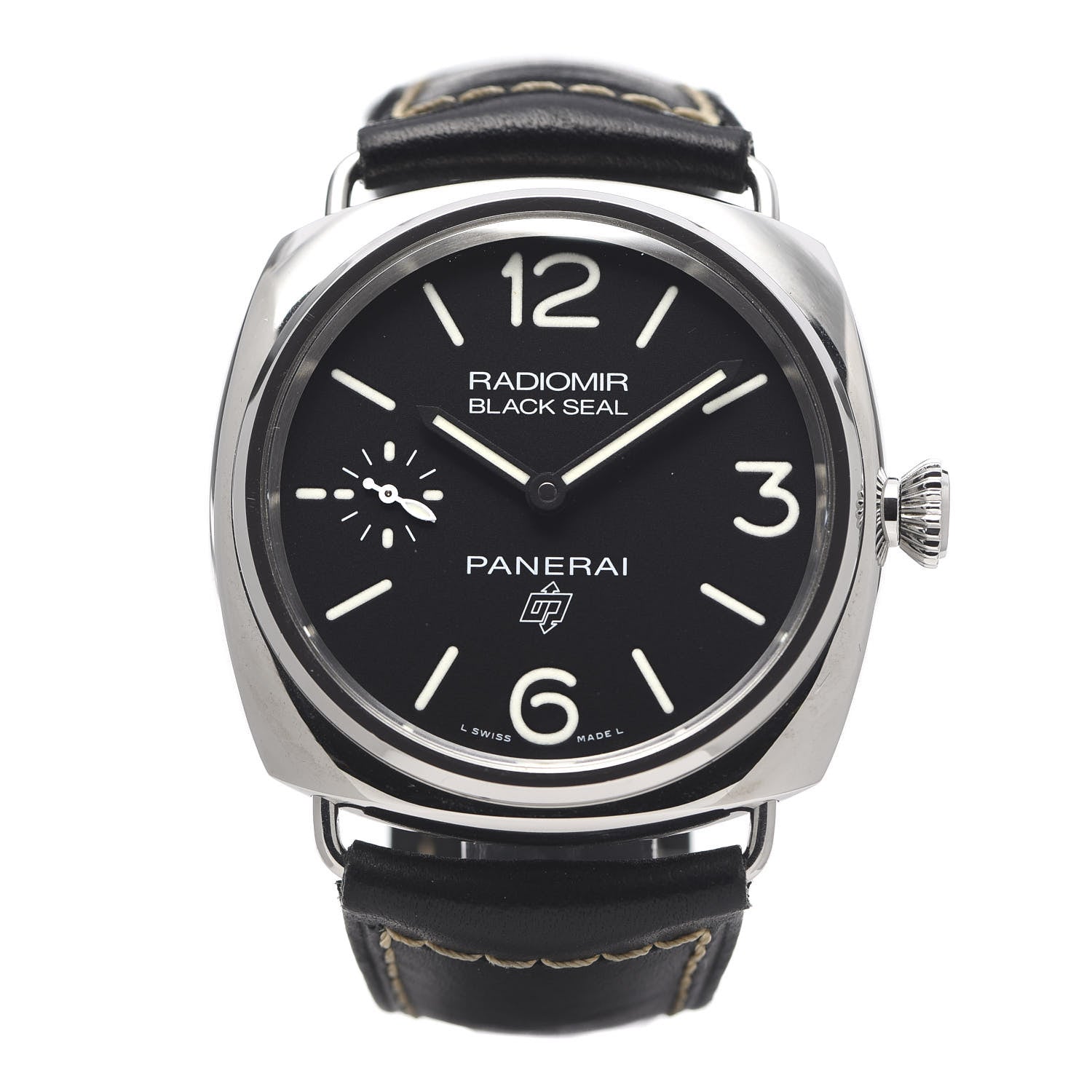 Panerai Stainless Steel Calfskin 45mm Radiomir Black Seal Logo Manual Winding Watch Black PAM00754 1 of 6