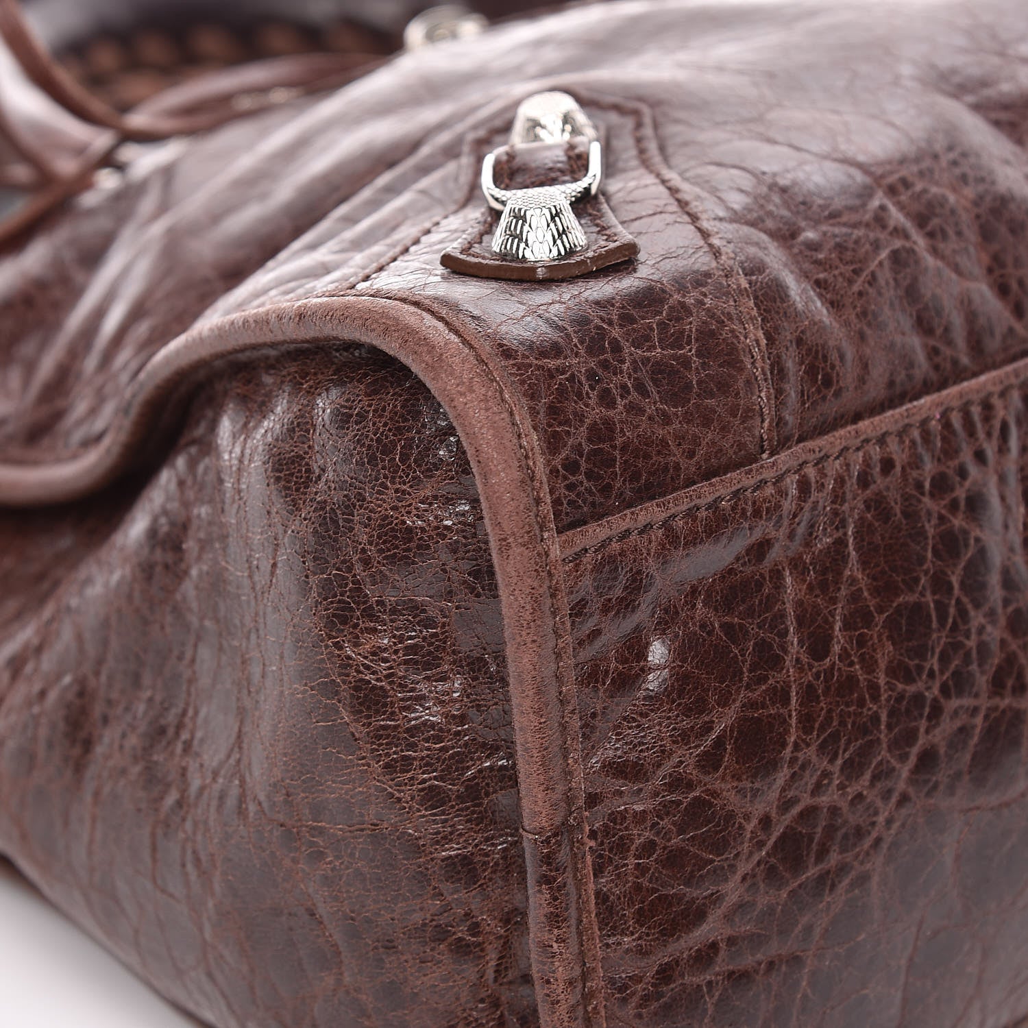 Balenciaga Agneau Giant 12 Silver Hardware City Cigare Fonce 6 of 13