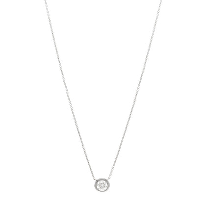 Roberto Coin 18K White Gold Diamond .50ct Diamonds by the Inch Pendant Necklace 1 of 5