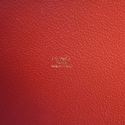 Hermes Taurillon Clemence Picotin Lock 22 MM Capucine 6 of 8