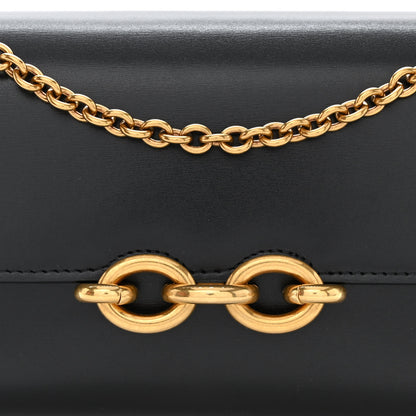 Saint Laurent Smooth Calfskin Le Maillon Chain Wallet Black 7 of 9