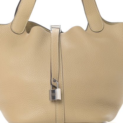 Hermes Taurillon Clemence Picotin Lock 22 MM Trench 8 of 14