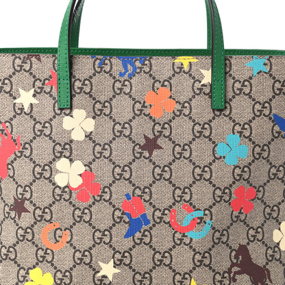 Gucci GG Supreme Monogram Kids Ranch Tote Beige 10 of 11