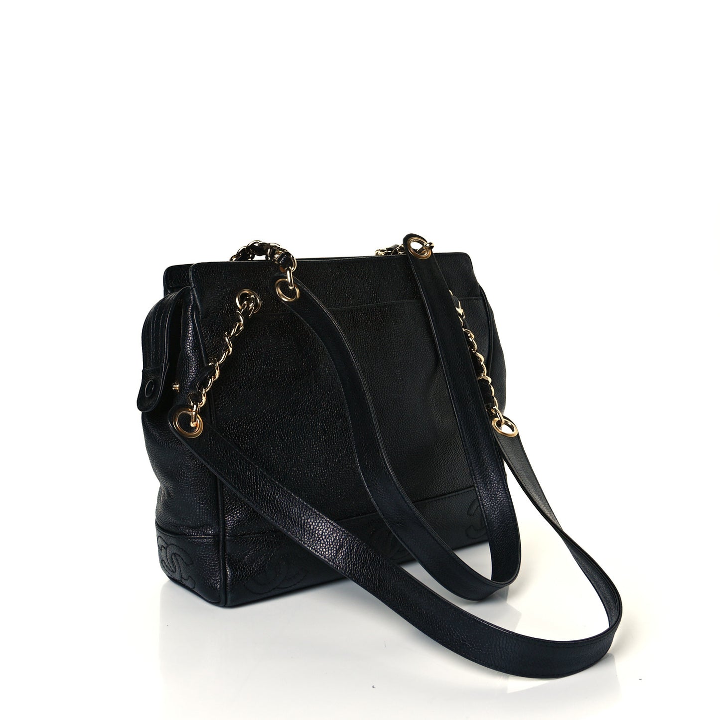 Caviar CC Shoulder Bag Black