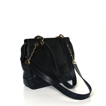Chanel Caviar CC Shoulder Bag Black 2 of 7