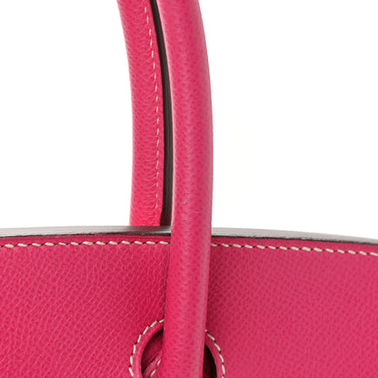 Hermes Epsom Candy Birkin 30 Rose Tyrien Rubis 16 of 21