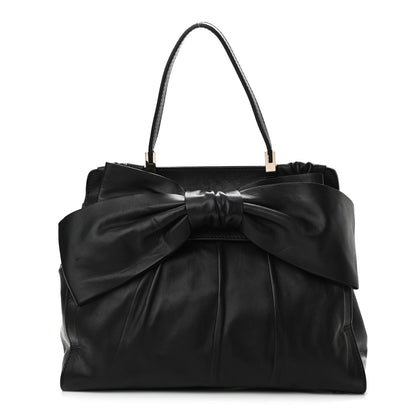 Valentino Garavani Nappa Bow Tote Black 1 of 12
