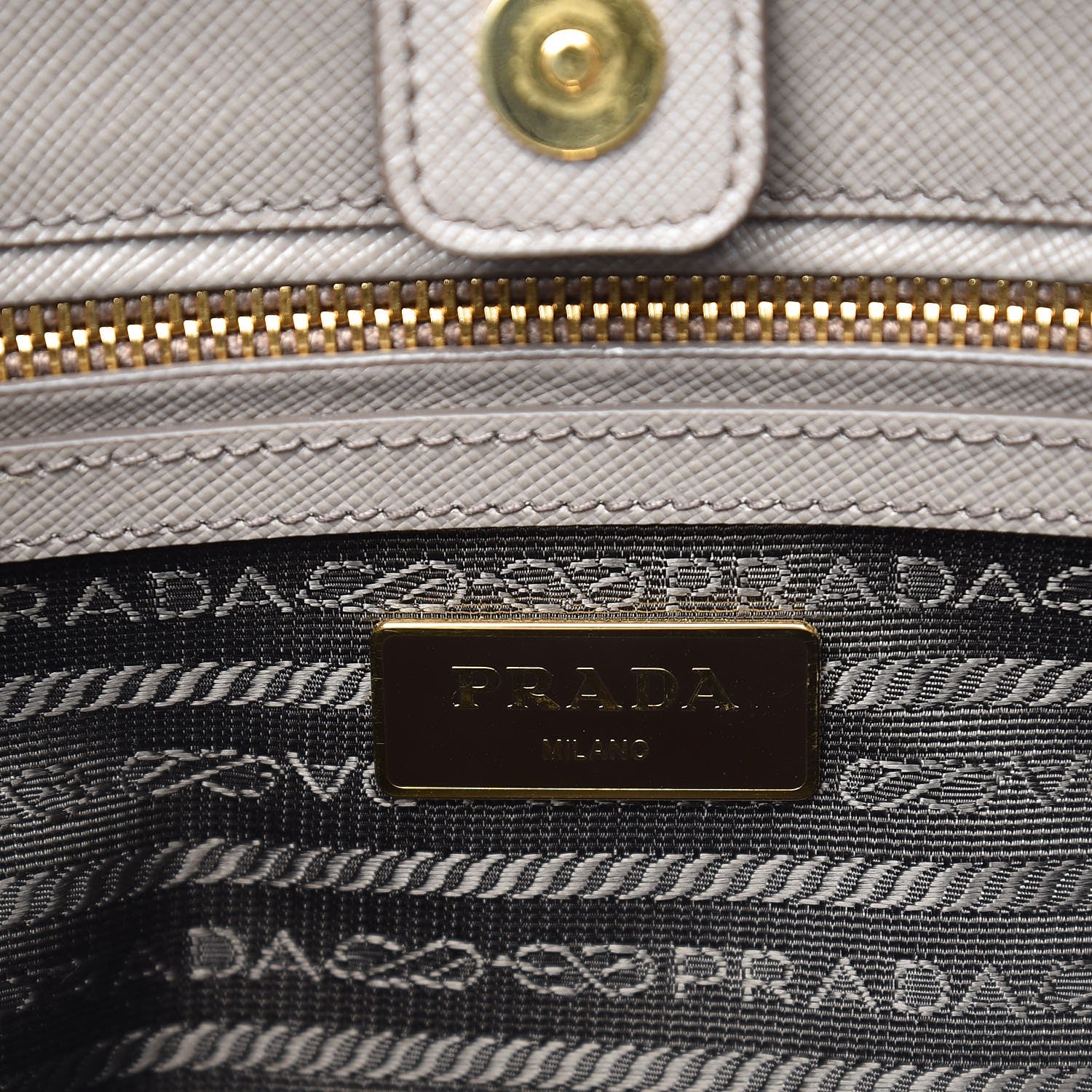 Prada Saffiano Lux Medium Tote Argilla 6 of 8