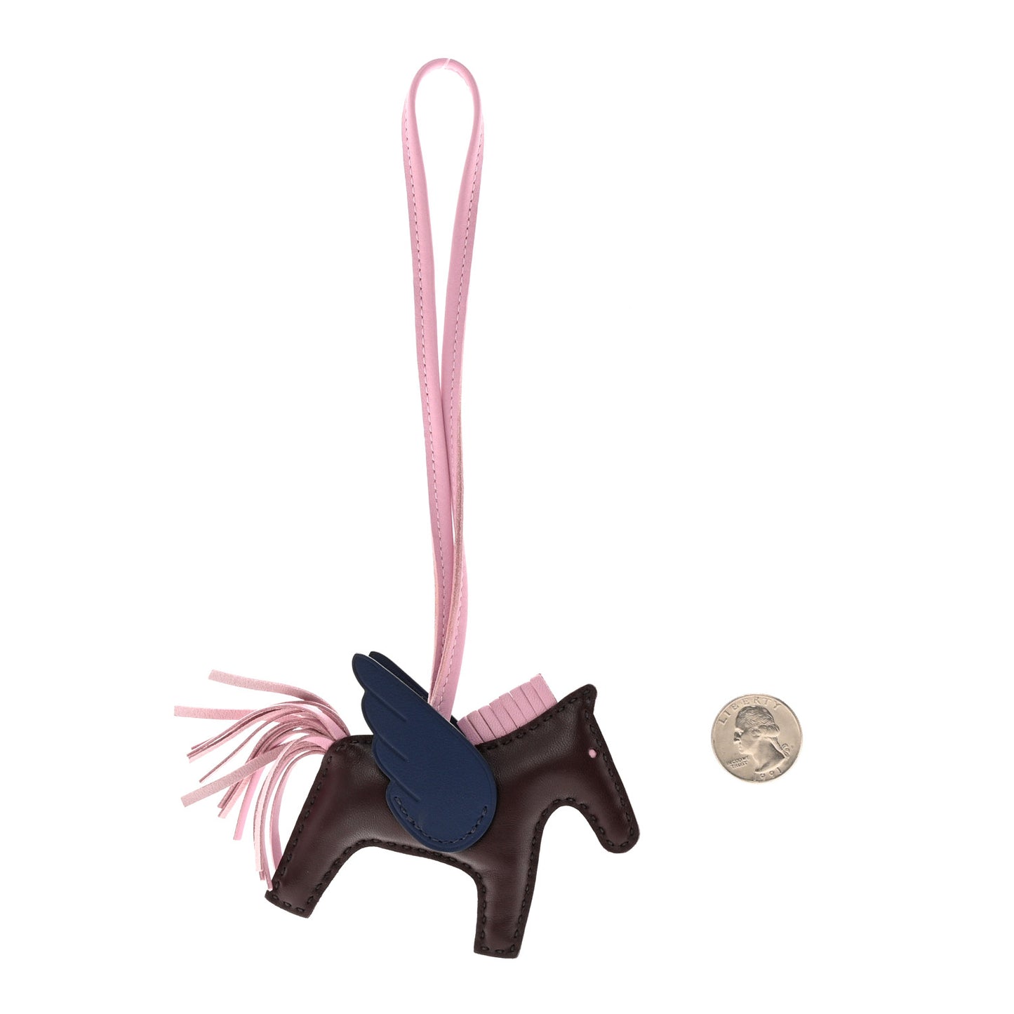 Milo Lambskin Grigri Rodeo Pegase Horse Bag Charm PM Rouge Sellier Mauve Sylvestre Bleu Saphir