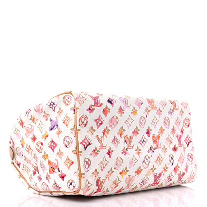 Louis Vuitton Watercolor Aquarelle Speedy 35 White 4 of 14