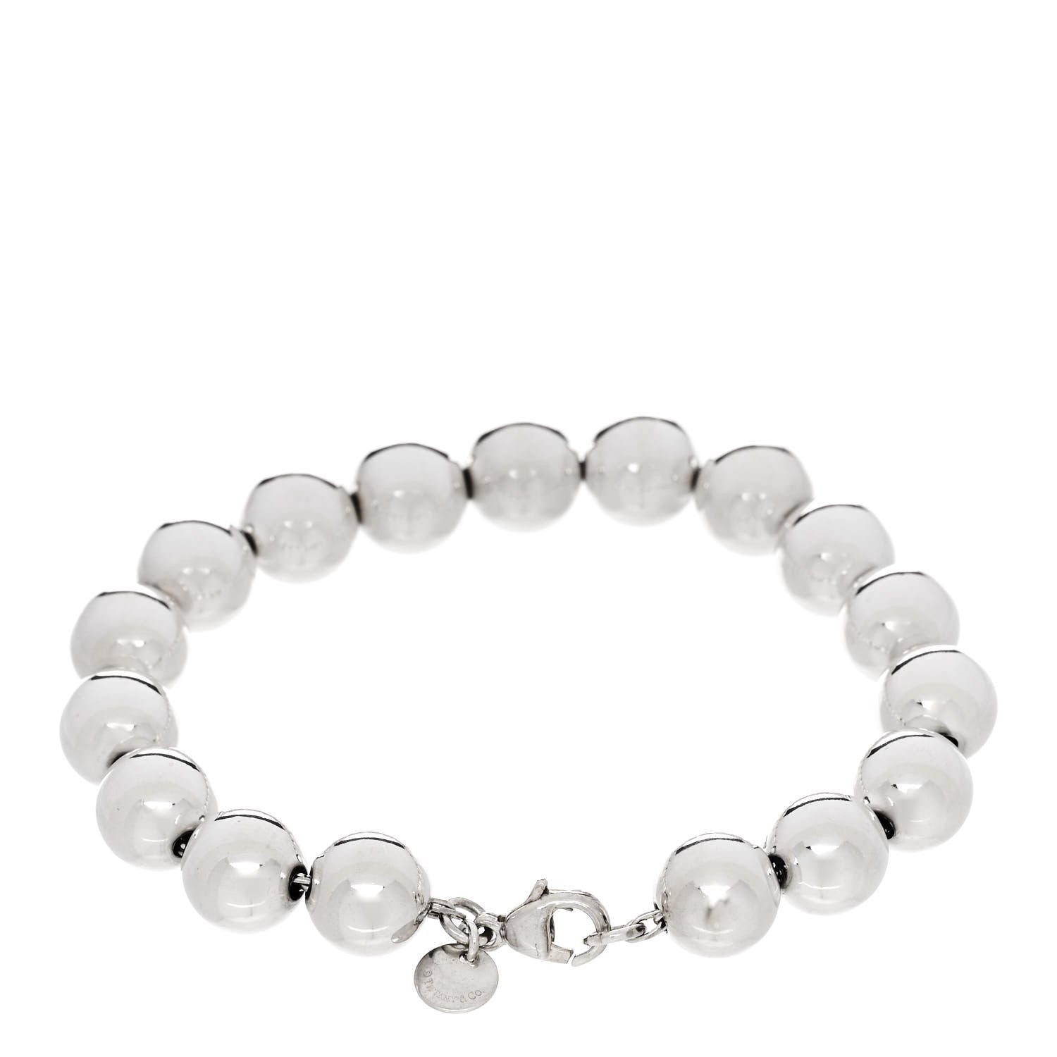 Tiffany Sterling Silver 10mm HardWear Ball Bracelet 2 of 4