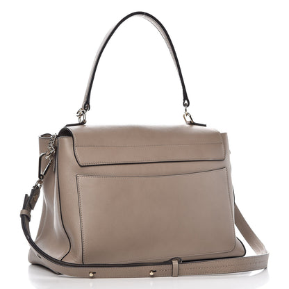 Chloe Calfskin Medium Faye Day Shoulder Bag Motty Grey 4 of 11