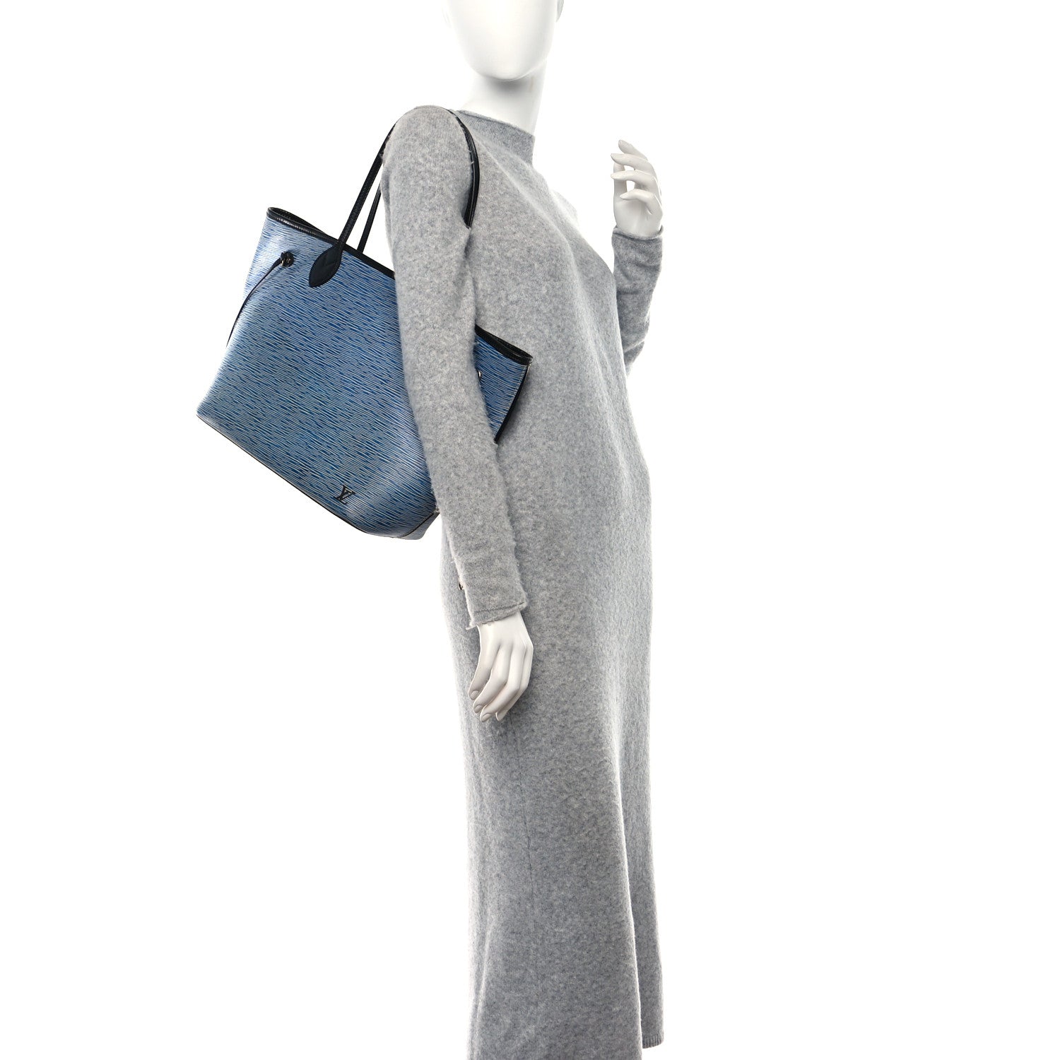 Louis Vuitton Epi Neverfull MM Denim Light 2 of 10