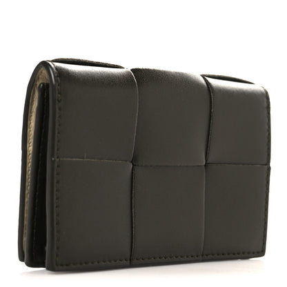 Bottega Veneta Nappa Maxi Intrecciato Card Holder Wallet Dark Taupe 3 of 6