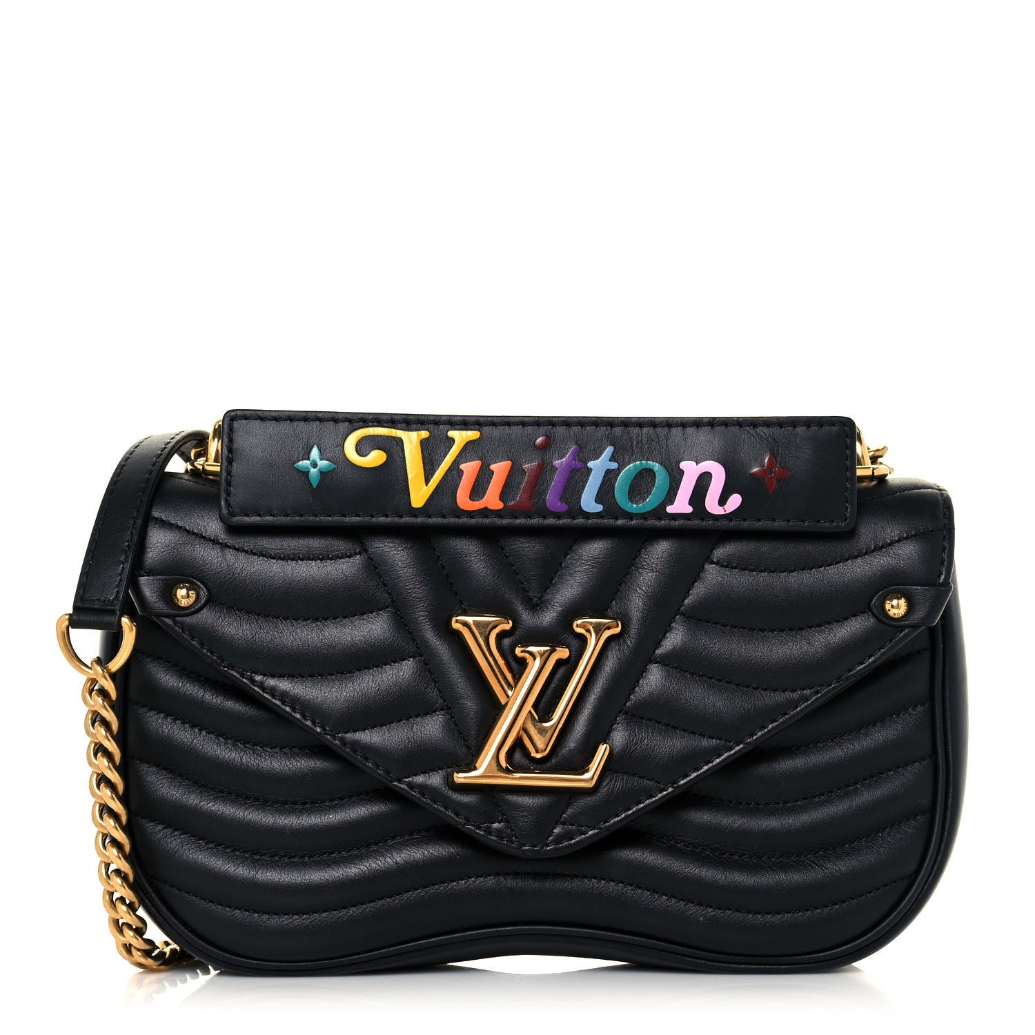 Louis Vuitton Calfskin New Wave Chain PM Black 1 of 14