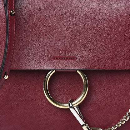 Chloe Calfskin Medium Faye Shoulder Bag Sienna Red 10 of 11