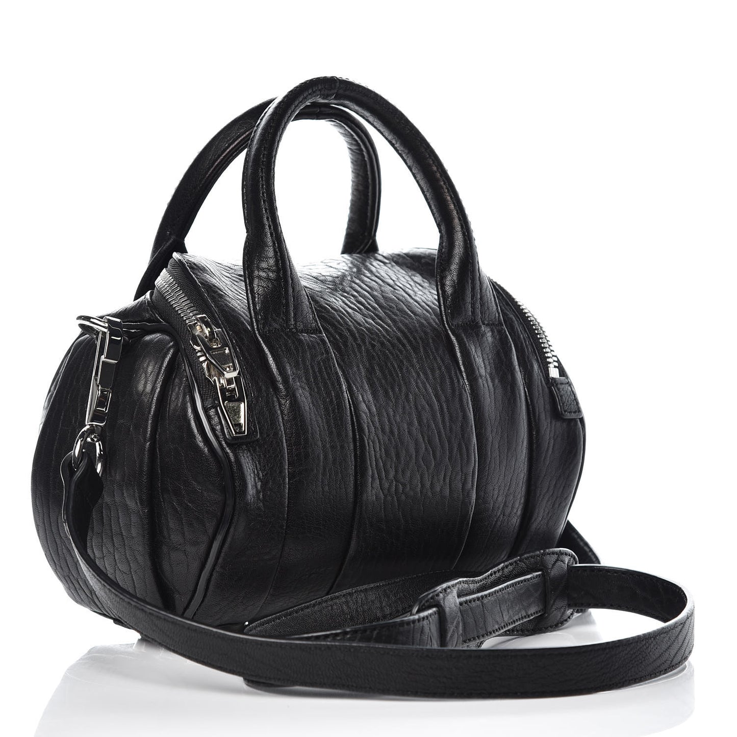 Pebbled Lambskin Mini Rockie Black Rhodium Hardware