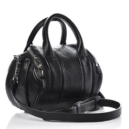 Alexander Wang Pebbled Lambskin Mini Rockie Black Rhodium Hardware 3 of 6
