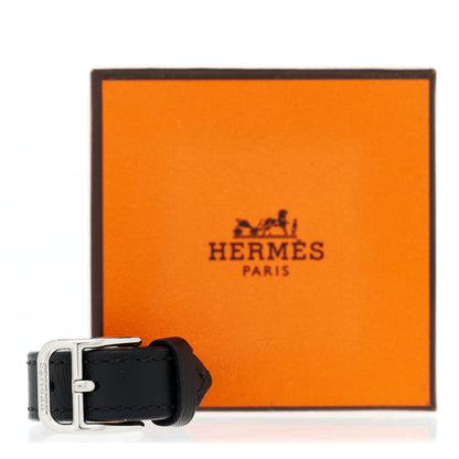 Hermes Tadelakt Etriviere Scarf Ring Black 5 of 5