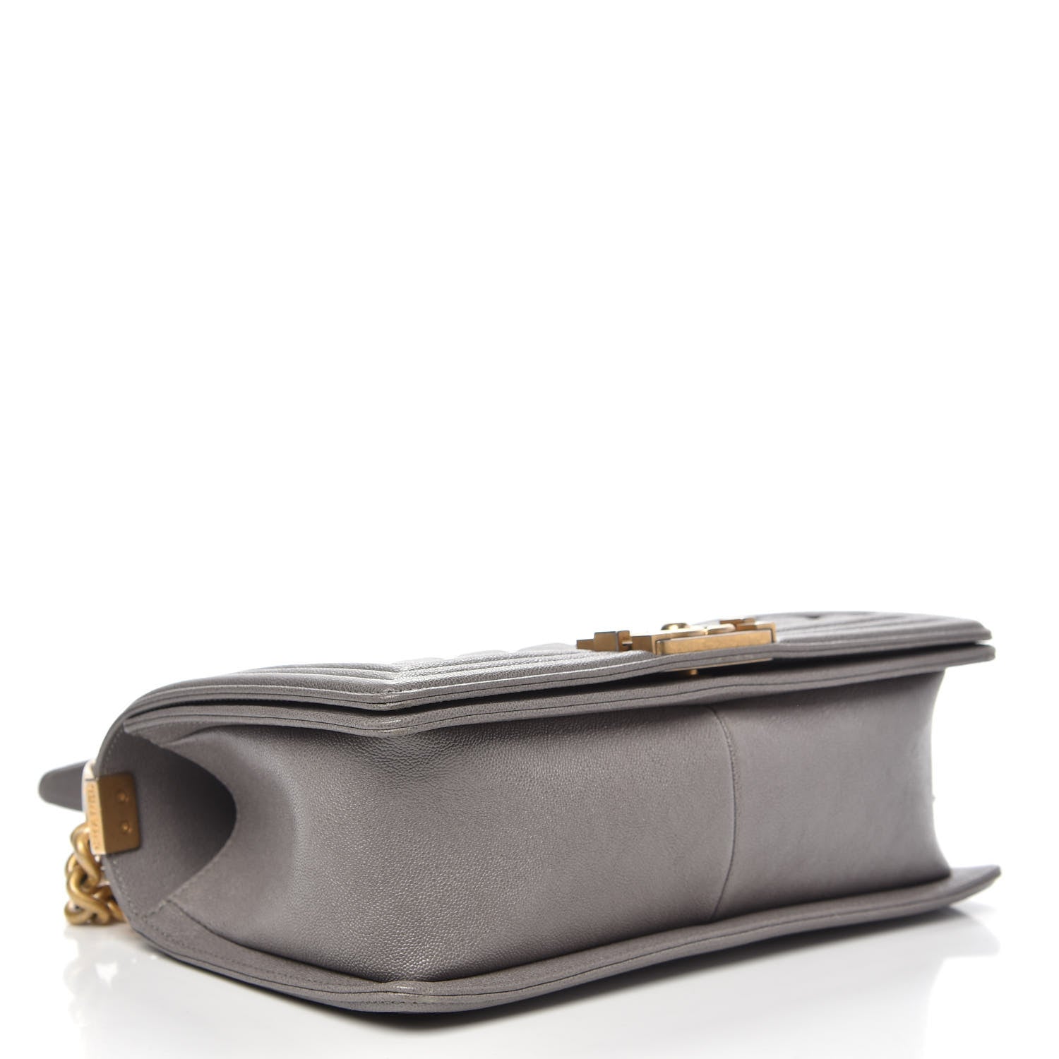 Chanel Caviar Quilted Medium Boy Flap Light Grey 5 of 12