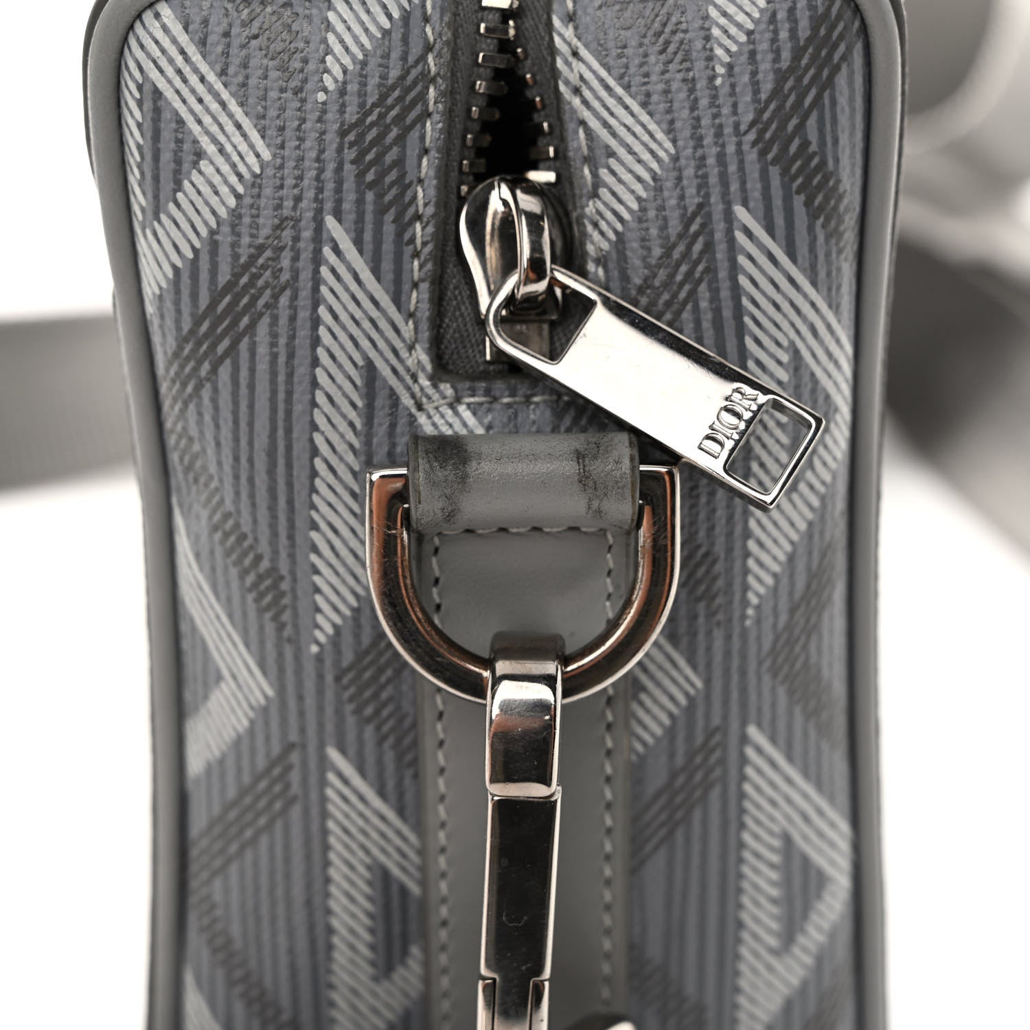 Christian Dior Coated Canvas CD Diamond Lingot 22 Bag Gray 10 of 12