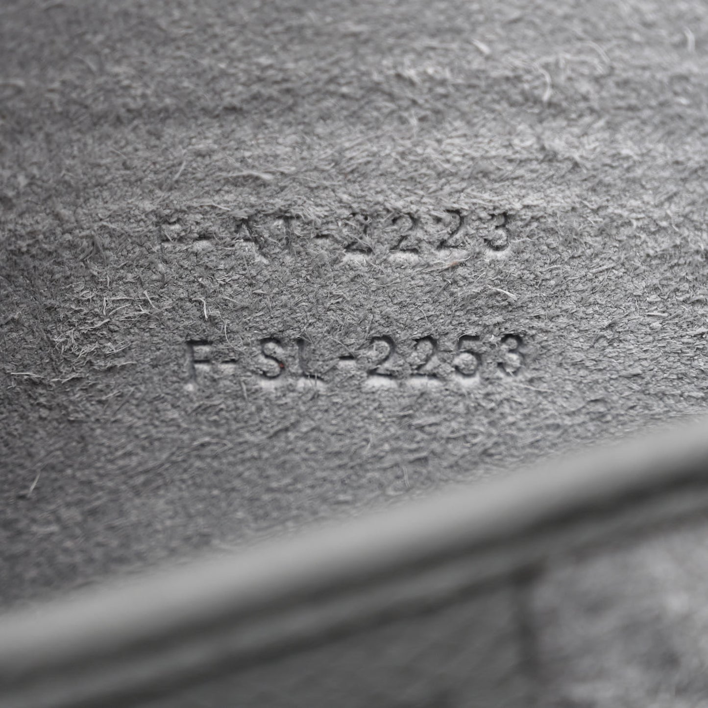 Drummed Calfskin Nano Luggage Kohl