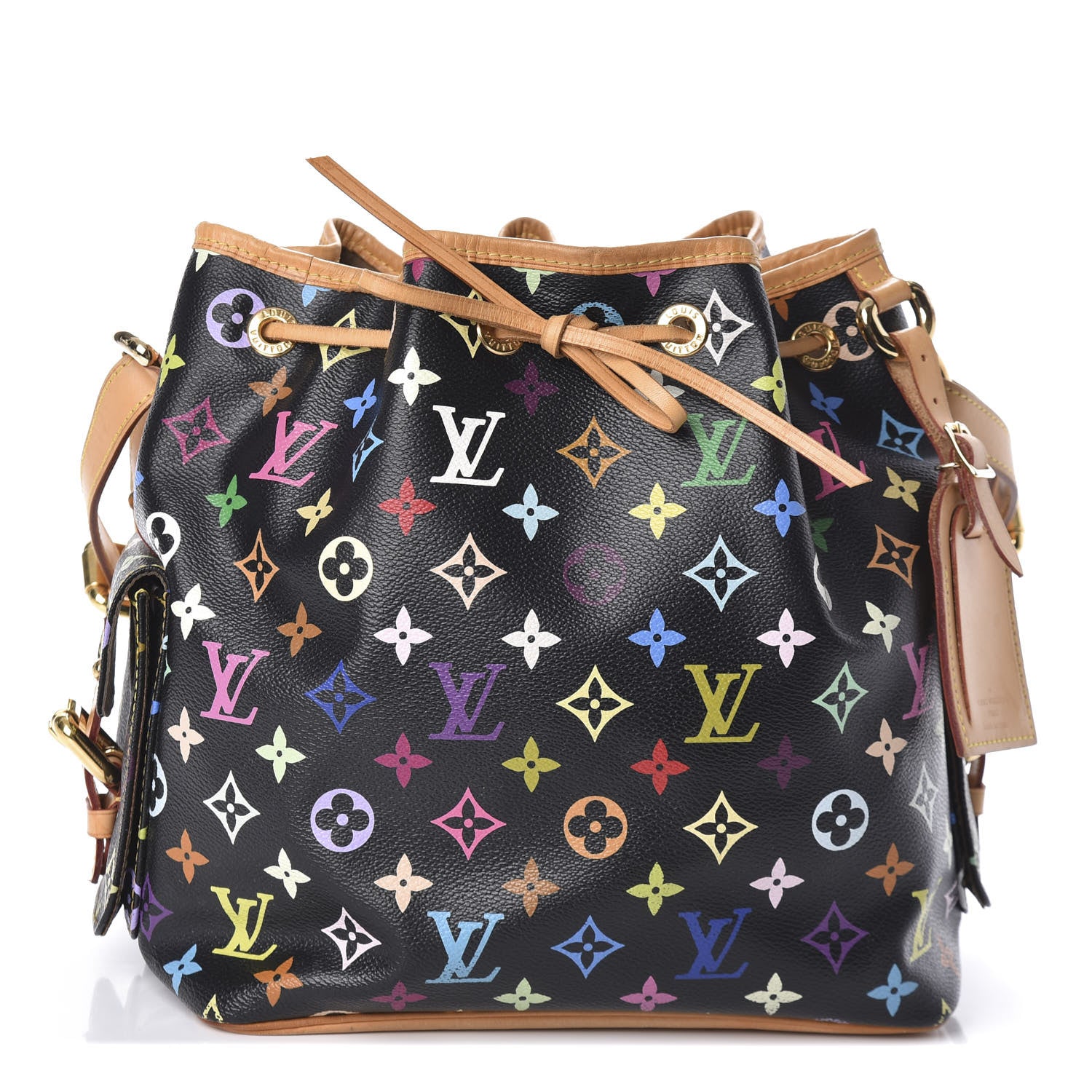 Louis Vuitton Monogram Multicolor Petit Noe Black 1 of 9