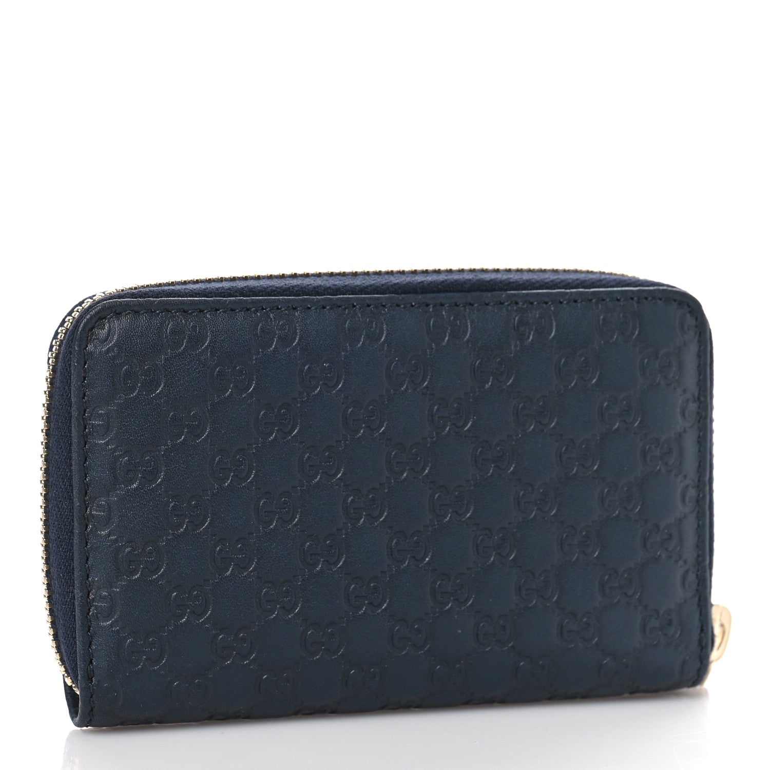 Gucci Microguccissima Zip Around Card Case Navy 3 of 9