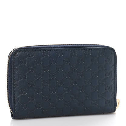 Gucci Microguccissima Zip Around Card Case Navy 3 of 9