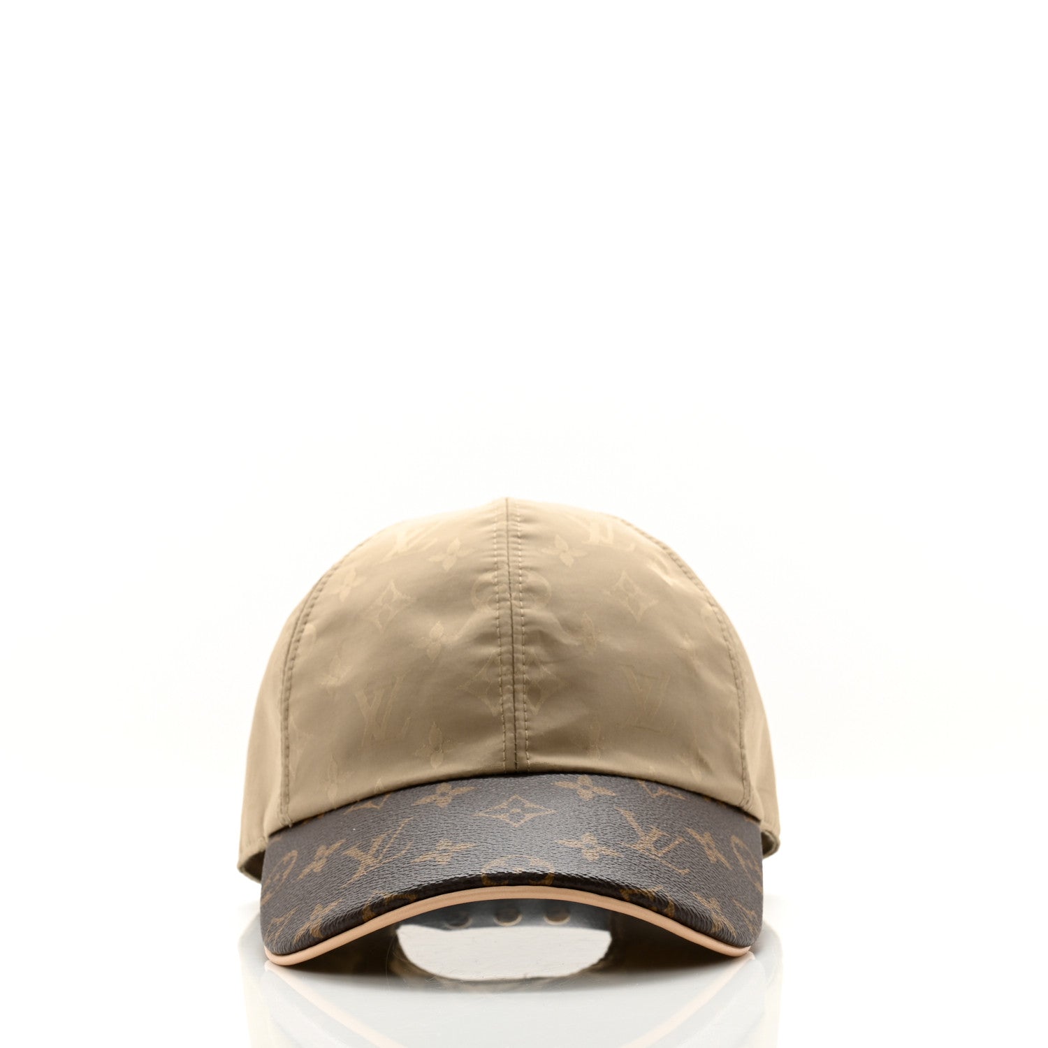 Louis Vuitton Monogram Polyester Silk LV Get Ready Cap M Beige 3 of 10