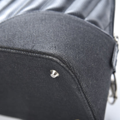 Christian Dior Denim Perforated Trailer Trash Tote Black 11 of 18