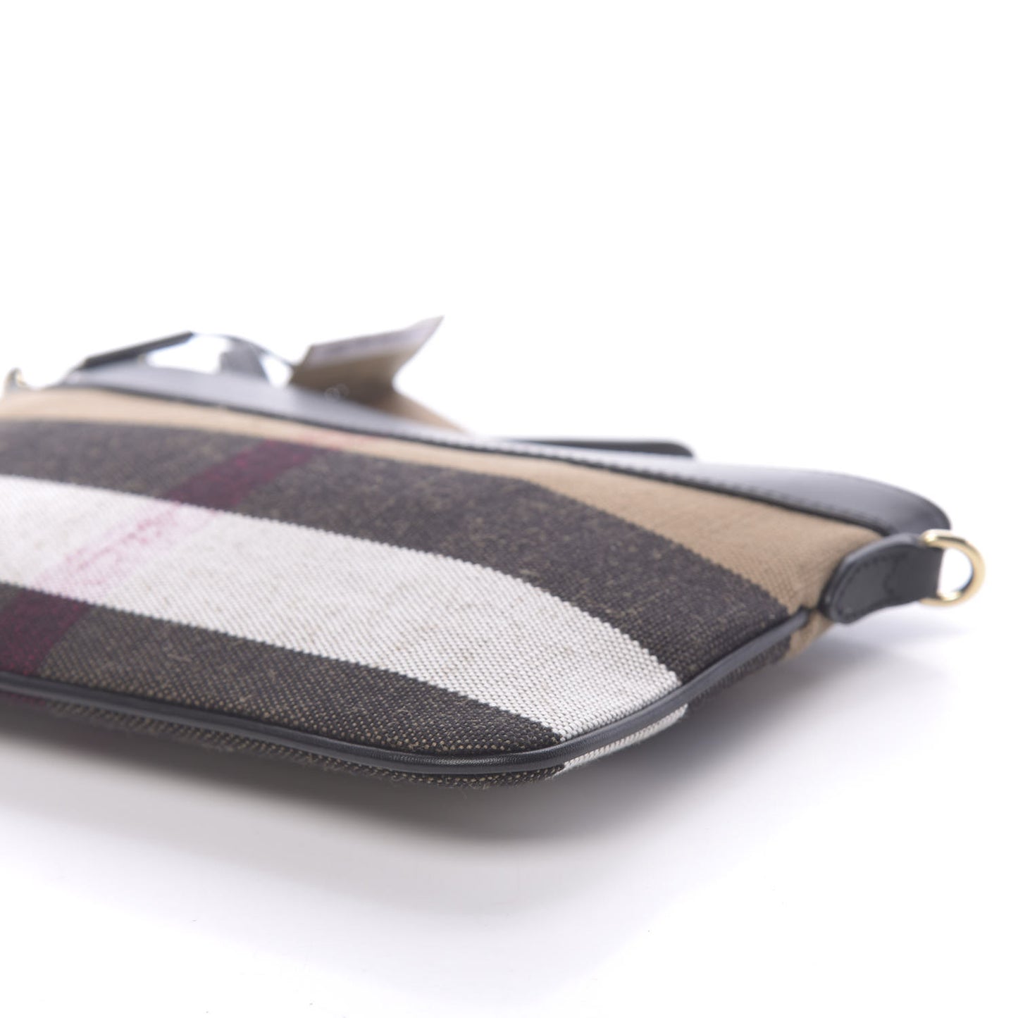 Mega Check Peyton Crossbody Clutch Bag Black