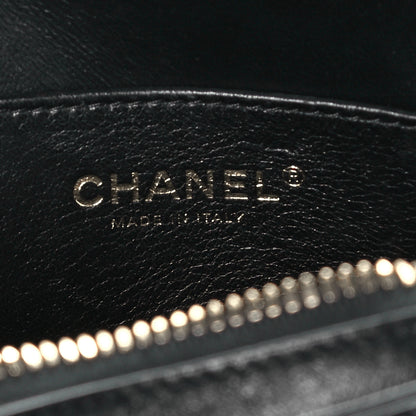 Chanel Calfskin Chevron Quilted Medal Flap Black 6 of 10