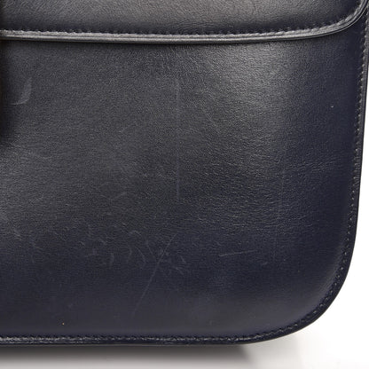 Celine Smooth Calfskin Large Classic Box Flap Bag Navy 11 of 11