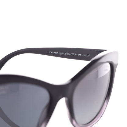 Chanel Polarized Acetate CC Cat Eye Summer Sunglasses 5350 Black 6 of 7