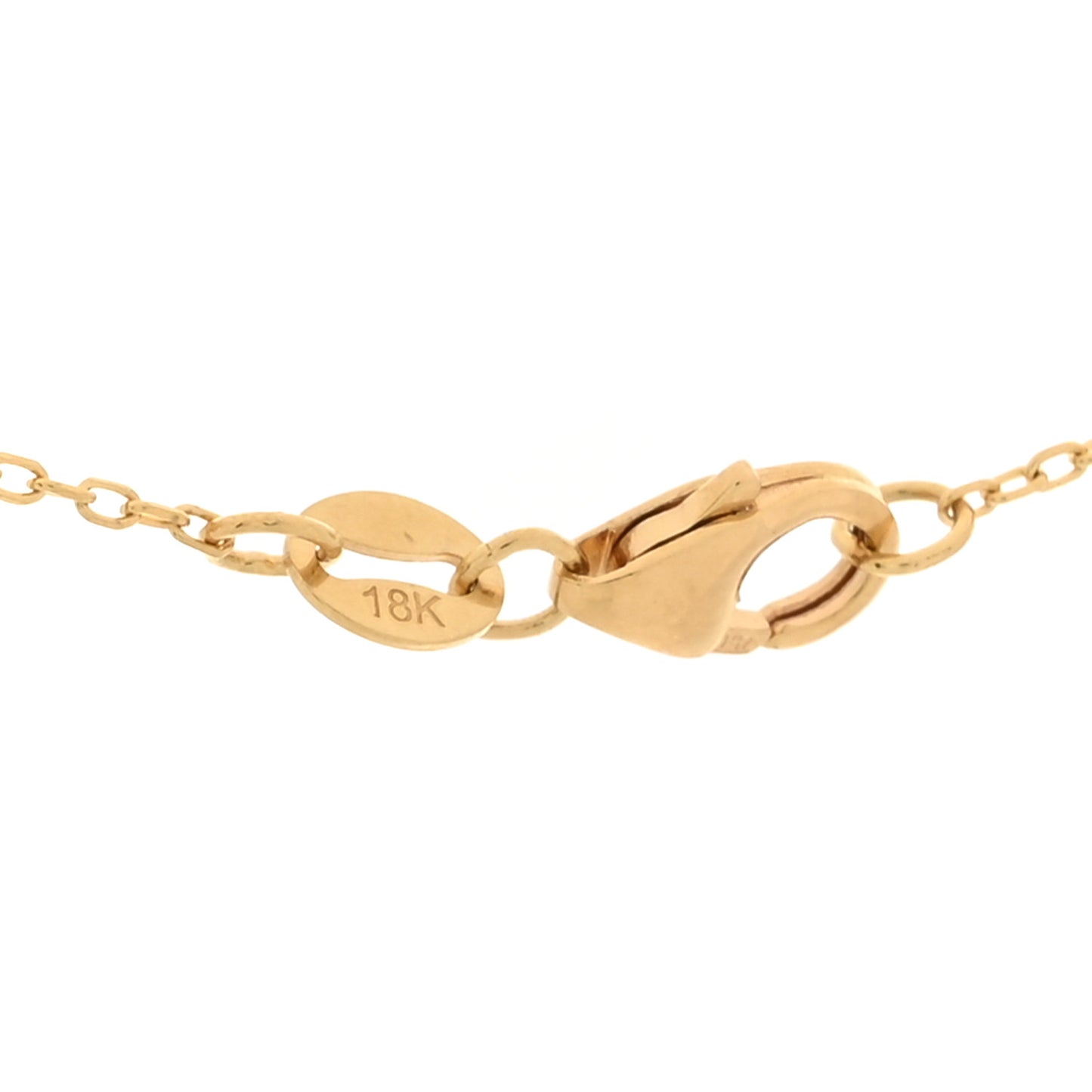 18K Yellow Gold Enamel Petite Champleve Resilience Necklace Black White