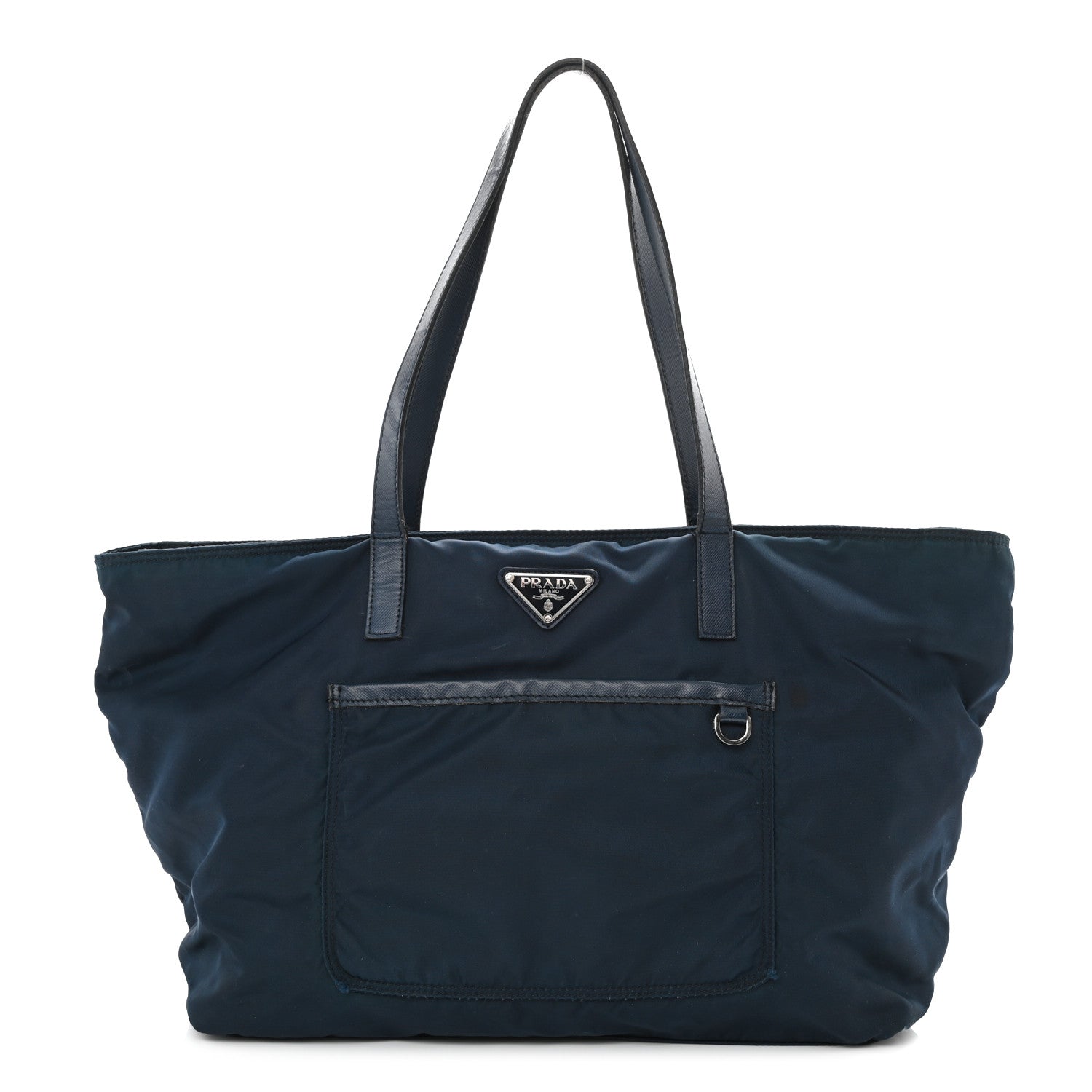 Prada Tessuto Nylon Tote Blue 1 of 16