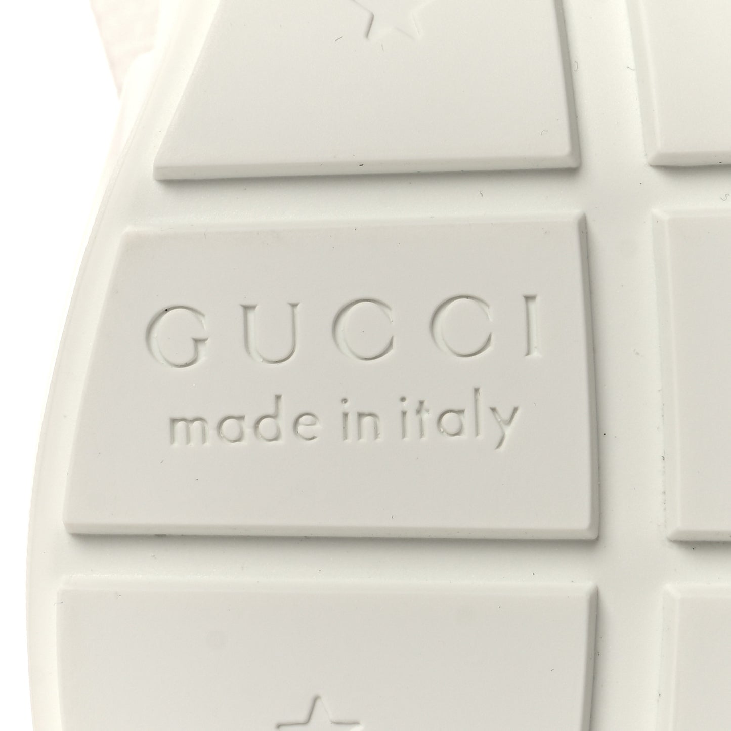 GG Supreme Monogram Womens Rhyton Sneakers 36.5 White