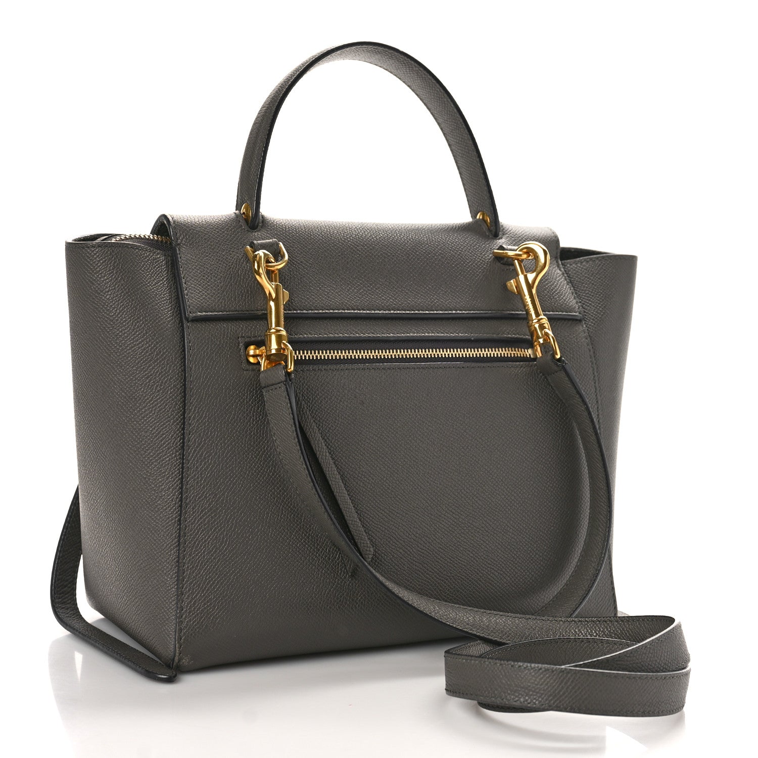 Celine Grained Calfskin Micro Belt Bag Grey 3 of 10