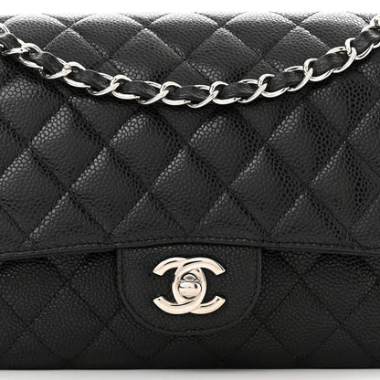 Chanel Caviar Quilted Medium Double Flap Black 8 of 10