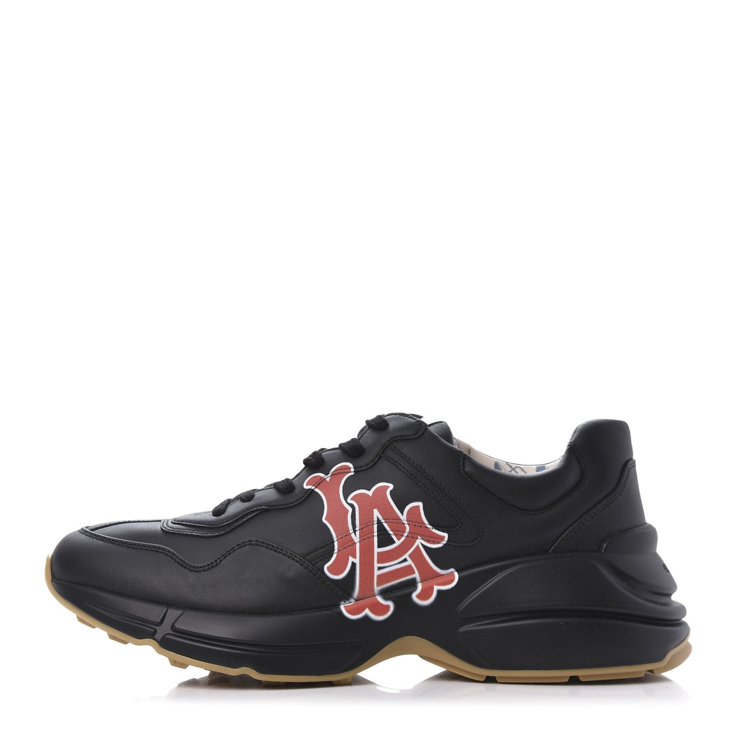 X MLB Calfskin LA Dodgers Mens Rhyton Sneakers 8 Black