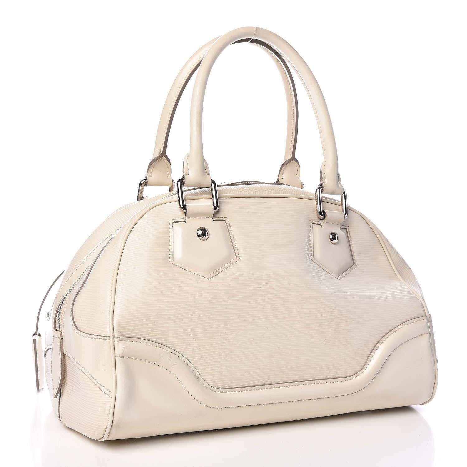 Louis Vuitton Epi Bowling Montaigne PM Ivory 3 of 16