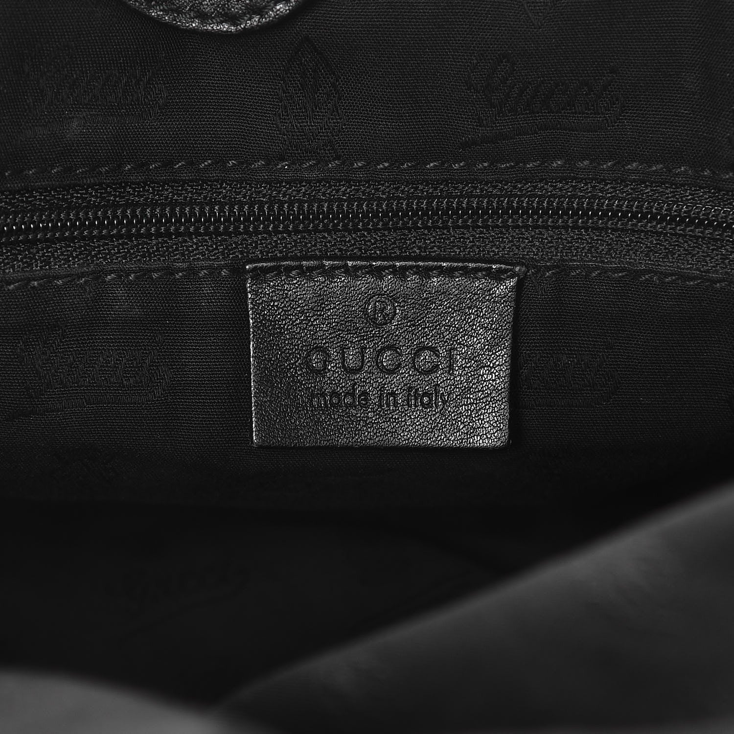 Gucci Guccissima Medium Sukey Tote Black 6 of 7