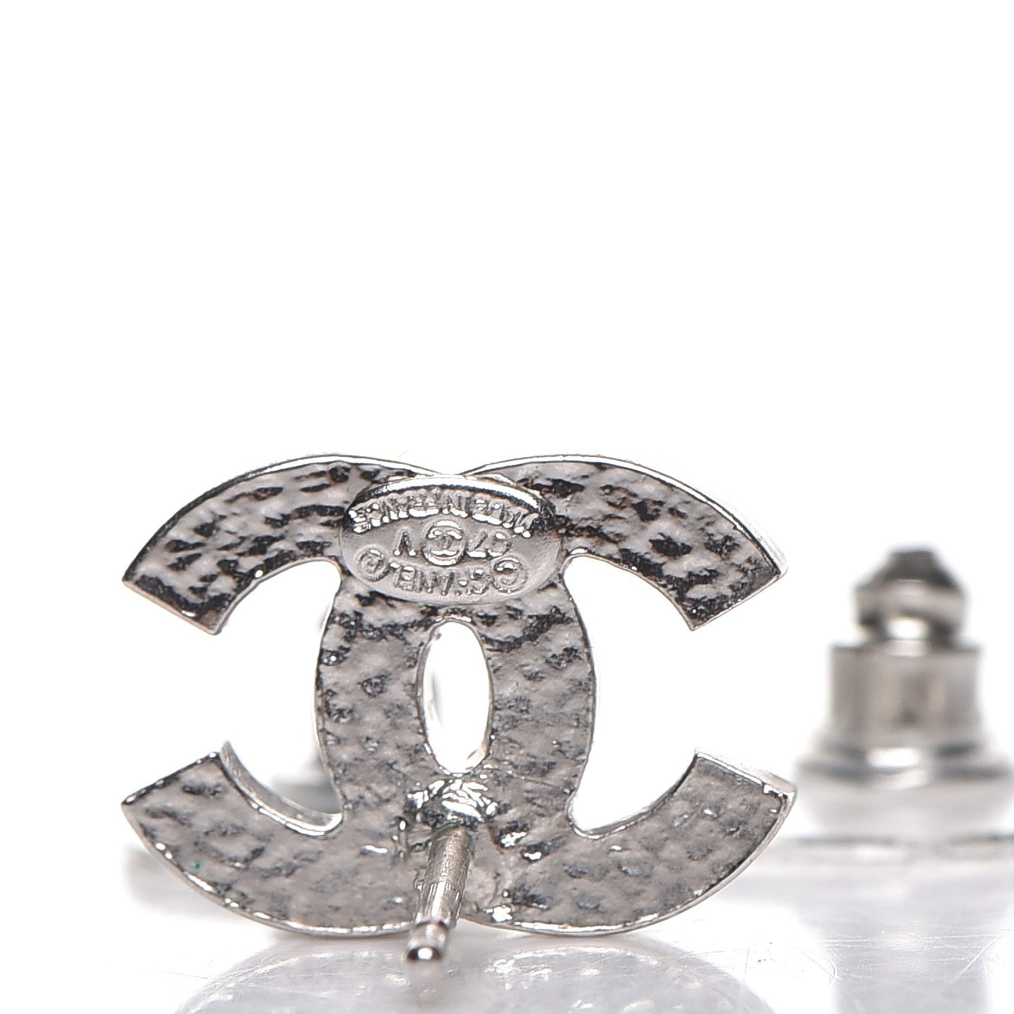 Crystal Timeless CC Earrings Silver