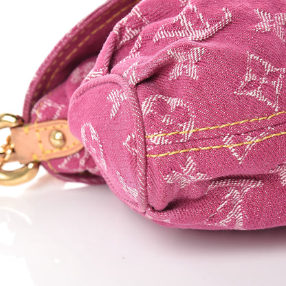 Louis Vuitton Monogram Denim Mini Pleaty Fuchsia 8 of 9