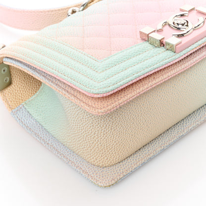 Chanel Caviar Quilted Small Cuba Rainbow Boy Flap Multicolor 9 of 11