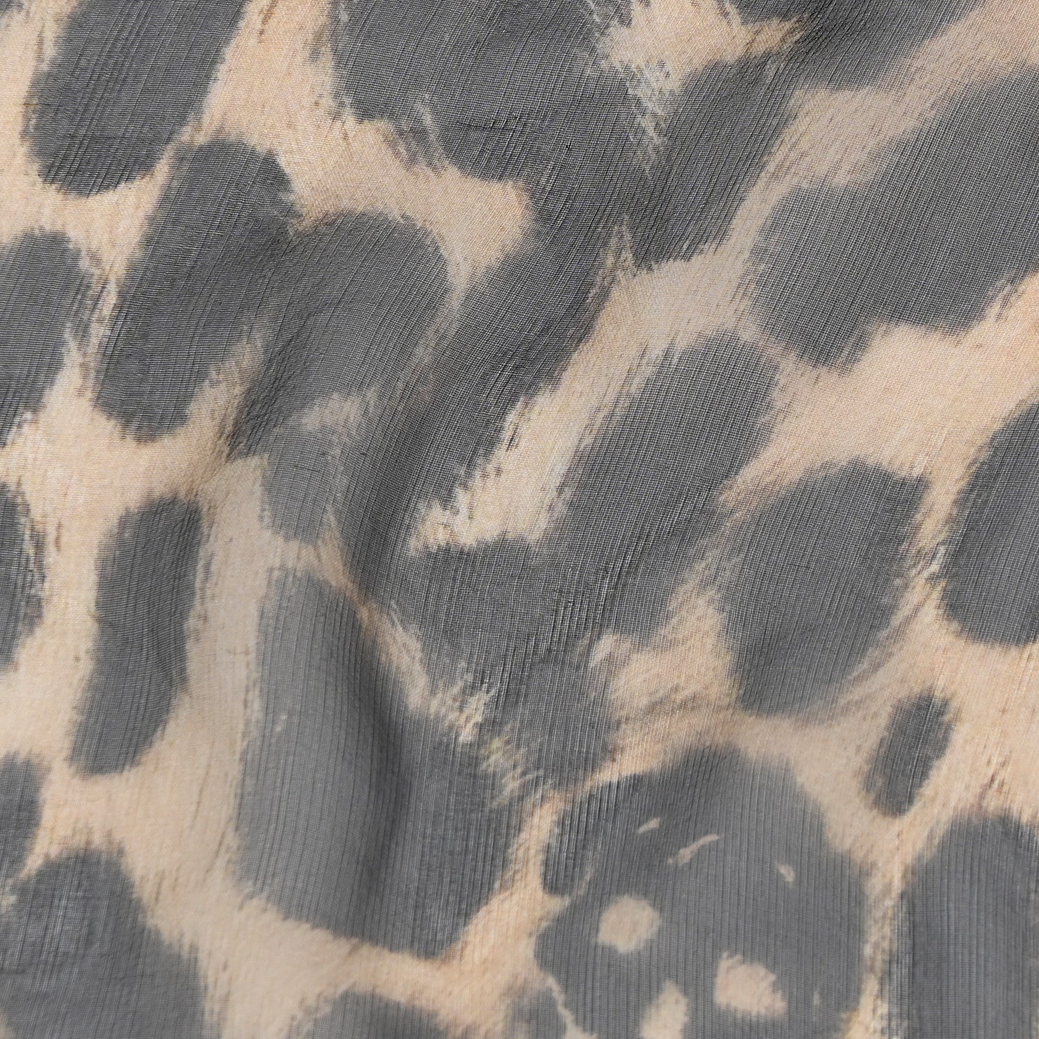Alexander McQueen Silk Chiffon Leopard Skull Scarf Brown 5 of 11