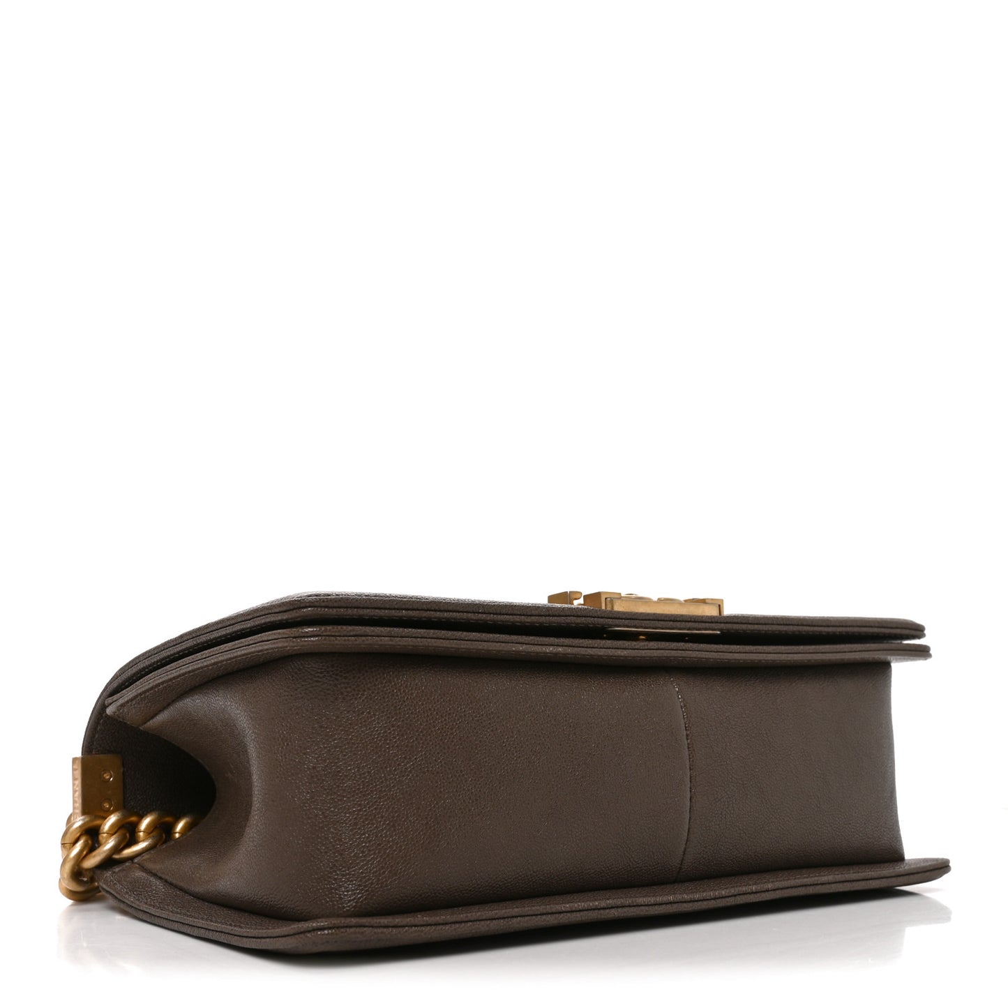 Caviar Quilted Medium Boy Flap Khaki