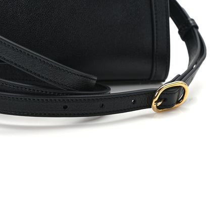 Gucci Wonka Grain Calfskin Mini Diana Tote Bag Black Yellow Fluo 13 of 13